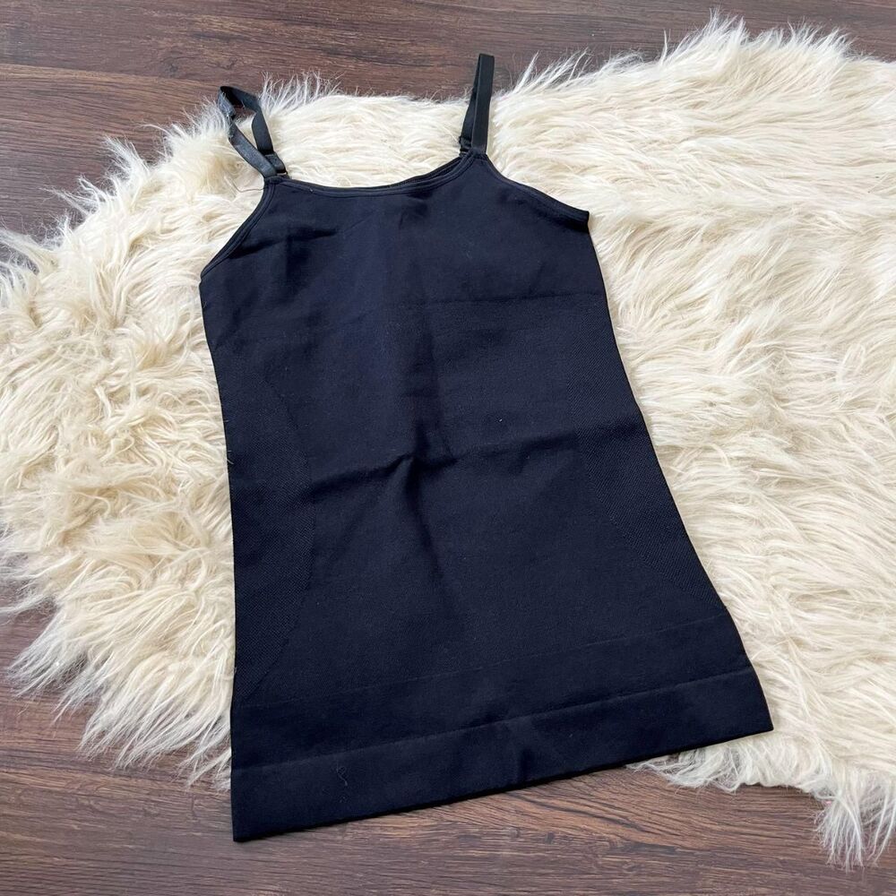 New Black Shapermint Scoop Neck Smoothing Cami S - Picture 2 of 5